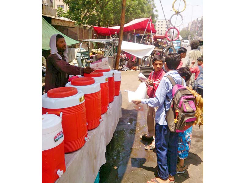 the elaj trust aims to prevent any heatwave related deaths by setting up hydration points across the city so far they have set up several in district south photo press release