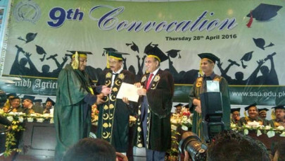 598 students graduate from sindh agriculture university