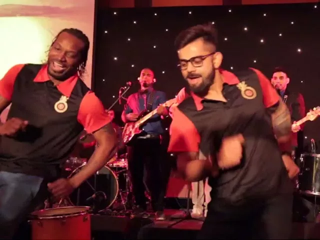 here 039 s what happens when virat kohli and chris gayle take the stage together photo screengrab here 039 s what happens when virat kohli and chris gayle take the stage together photo screengrab