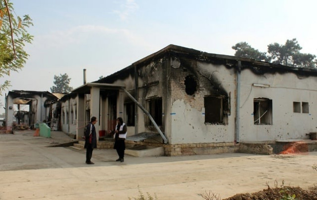 on november 10 2015 msf staff outside their damaged hospital in kunduz photo afp on november 10 2015 msf staff outside their damaged hospital in kunduz photo afp
