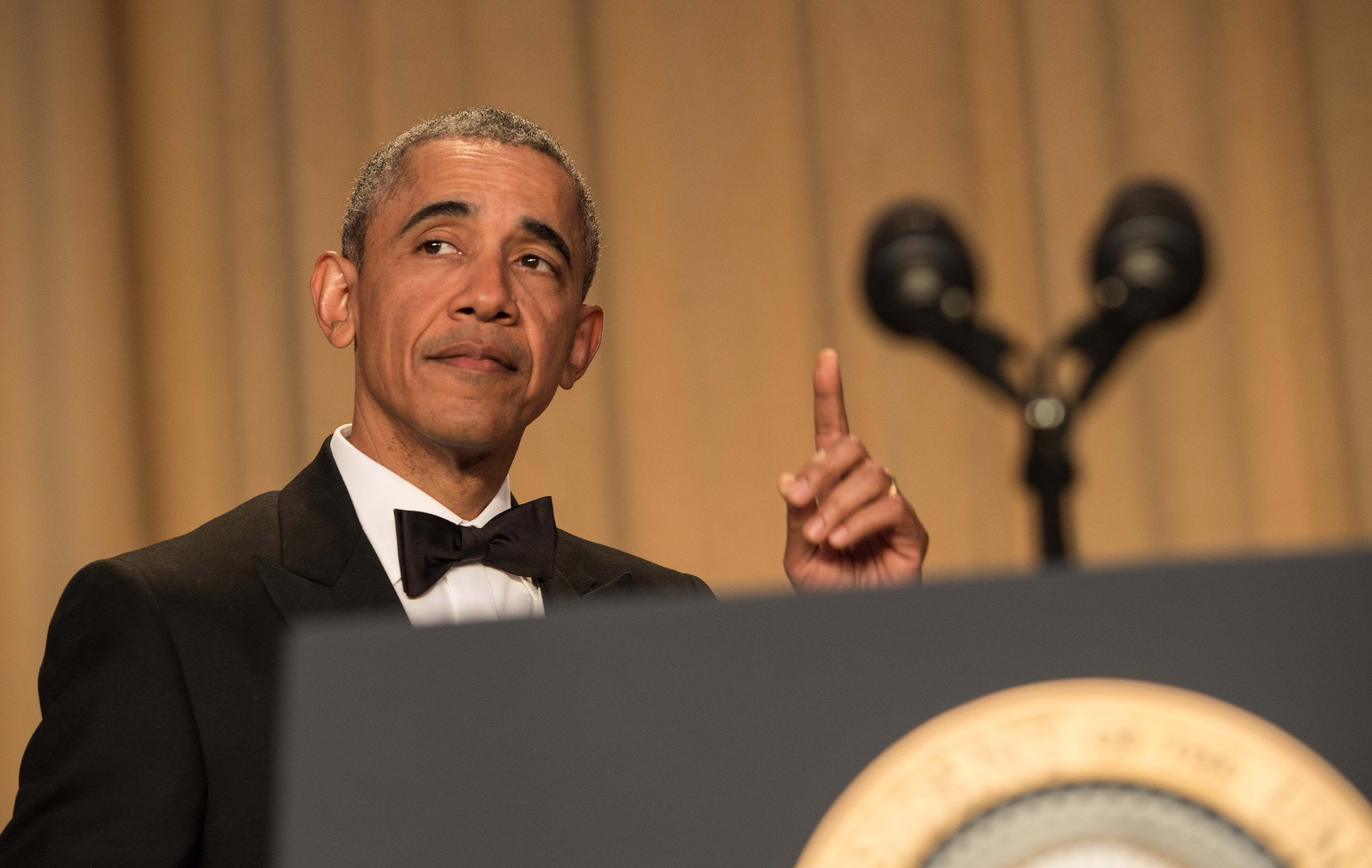 us president barack obama arrives to speak at the 102nd white house correspondents 039 association dinner in washington dc on april 30 2016 photo afp