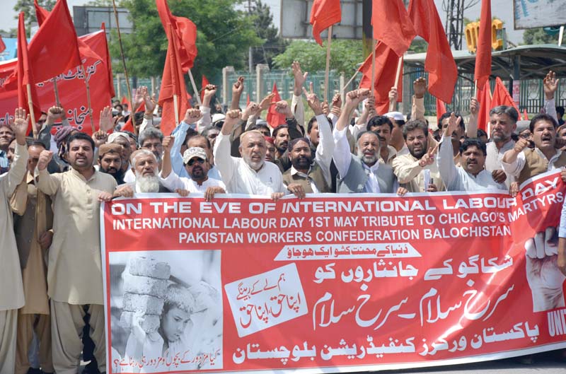 a may day rally in quetta photo afp