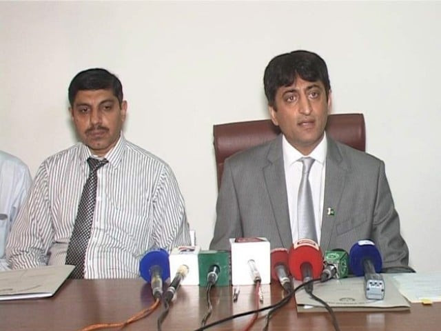 ziaullah khan toru right addressing a press conference in peshawar on september 14 2015 photo express ziaullah khan toru right addressing a press conference in peshawar on september 14 2015 photo express