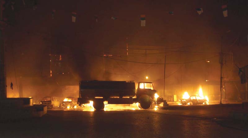 an oil tanker was offloading fuel when the fire broke out photo adeel ahmed express