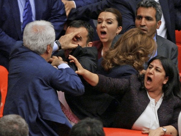 turkish mps engage in a brawl is a session photo twitter breitbartlondon