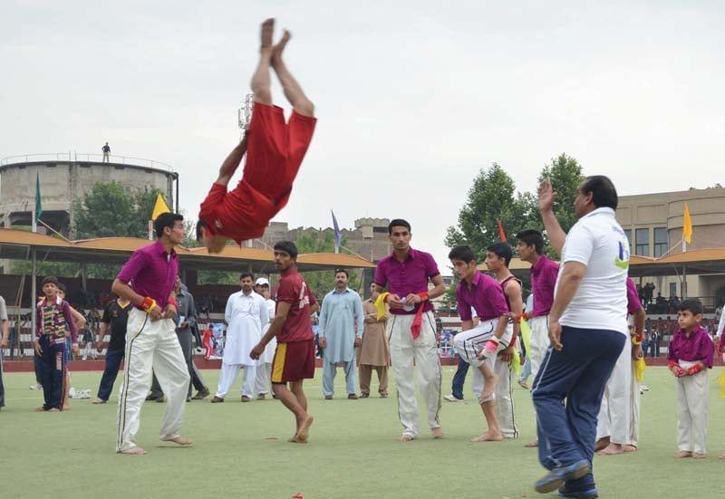 participants take part in inter regional games at qayyum sports complex photos muhammad iqbal express