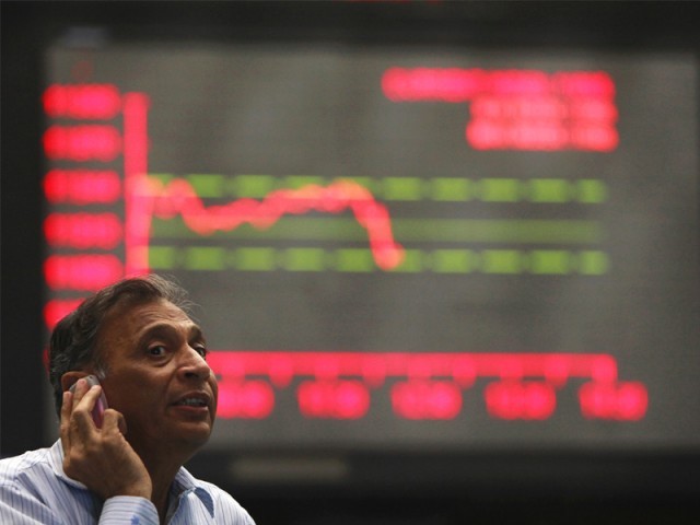 benchmark kse 100 index closes at 34 897 30 points photo afp file