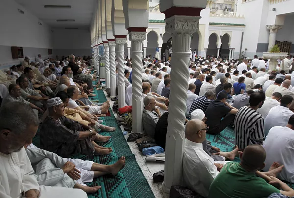 worshippers attend morning prayers of eid al fitr holiday marking the end of the holy month of ramadan at al biar mosque in algiers algeria july 17 2015 photo reuters worshippers attend morning prayers of eid al fitr holiday marking the end of the holy month of ramadan at al biar mosque in algiers algeria july 17 2015 photo reuters