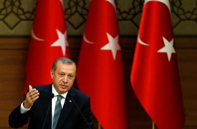 turkish president tayyip erdogan makes a speech during his meeting with mukhtars at the presidential palace in ankara turkey may 4 2016 photo reuters