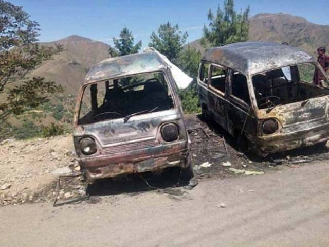 the victim was killed then burned in a suzuki van on the orders of the village jirga photo express the victim was killed then burned in a suzuki van on the orders of the village jirga photo express