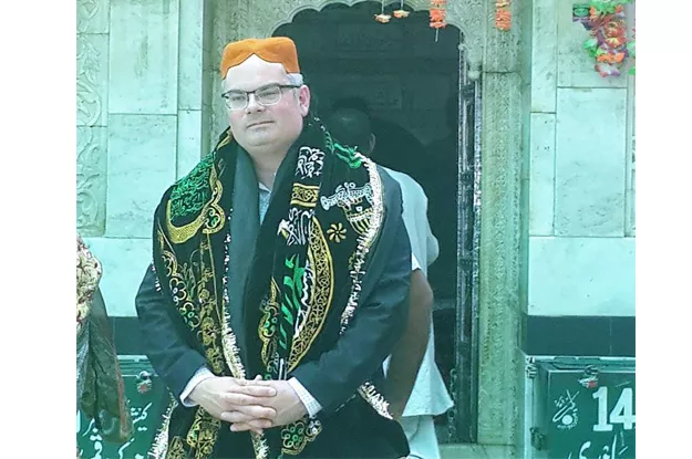 harkenrider wears the shawl gifted to him photo pr harkenrider wears the shawl gifted to him photo pr