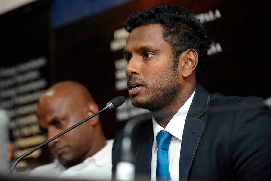 angelo mathews speaks to the media ahead of sri lanka 039 s departure may 4 2016 photo courtesy slc