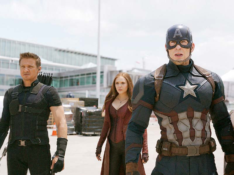 captain america civil war is expected to earn big on the pakistani box office photo file
