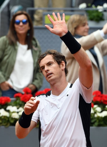british tennis player andy murray celebrates his victory over spanish tennis player rafael nadal during the men semifinal of madrid open tournament at the caja magica magic box sports complex in madrid photo afp british tennis player andy murray celebrates his victory over spanish tennis player rafael nadal during the men semifinal of madrid open tournament at the caja magica magic box sports complex in madrid photo afp