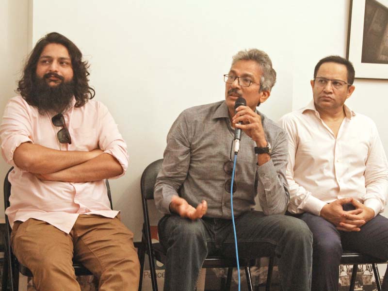 speakers discuss how to bring back international cricket to pakistan and make the national cricket team perform better at paish e lafz literary festival on saturday photo aysha saleem express