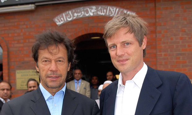 imran khan with his former brother in law zac goldsmith outside kingston mosque london in 2009 photo newsquest sl