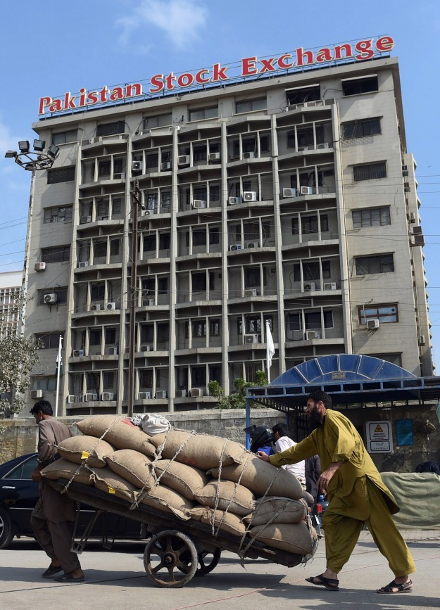 pakistan stock exchange building in karachi photo reuters