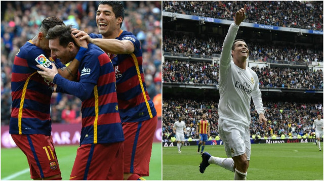 both teams went on to win their home matches against espanyol and valencia on sunday photo afp both teams went on to win their home matches against espanyol and valencia on sunday photo afp