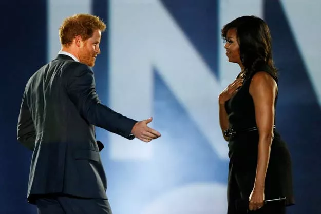 britain 039 s prince harry l and us first lady michelle obama take part in the opening ceremonies of the invictus games in orlando florida us may 8 2016 photo reuters britain 039 s prince harry l and us first lady michelle obama take part in the opening ceremonies of the invictus games in orlando florida us may 8 2016 photo reuters