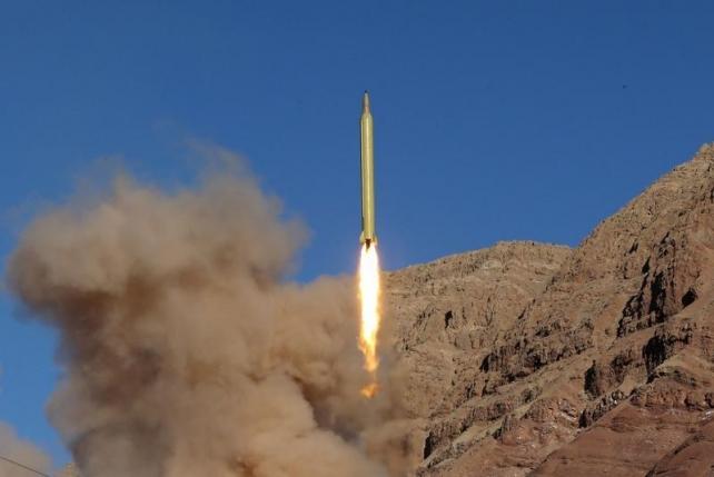 a ballistic missile is launched and tested in an undisclosed location in iran photo reuters