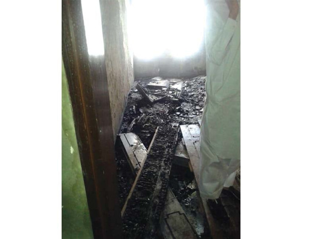 a view of the burnt down room of the scba photo express a view of the burnt down room of the scba photo express