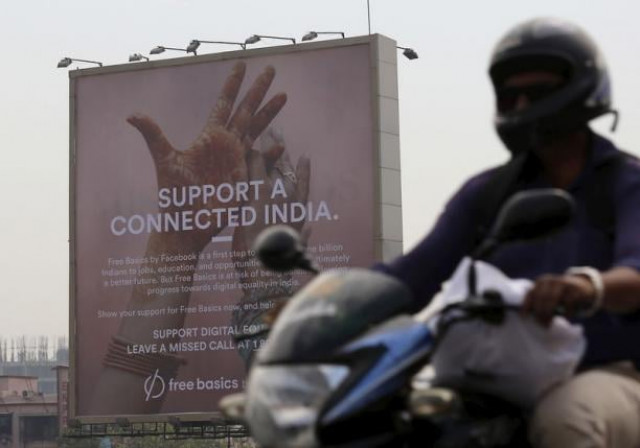 a motorist rides past a billboard displaying facebook 039 s free basics initiative in mumbai india december 30 2015 photo reuters a motorist rides past a billboard displaying facebook 039 s free basics initiative in mumbai india december 30 2015 photo reuters