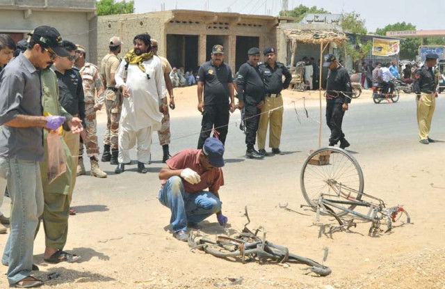 the explosives were attached to the bicycle parked near the colony photo inp the explosives were attached to the bicycle parked near the colony photo inp