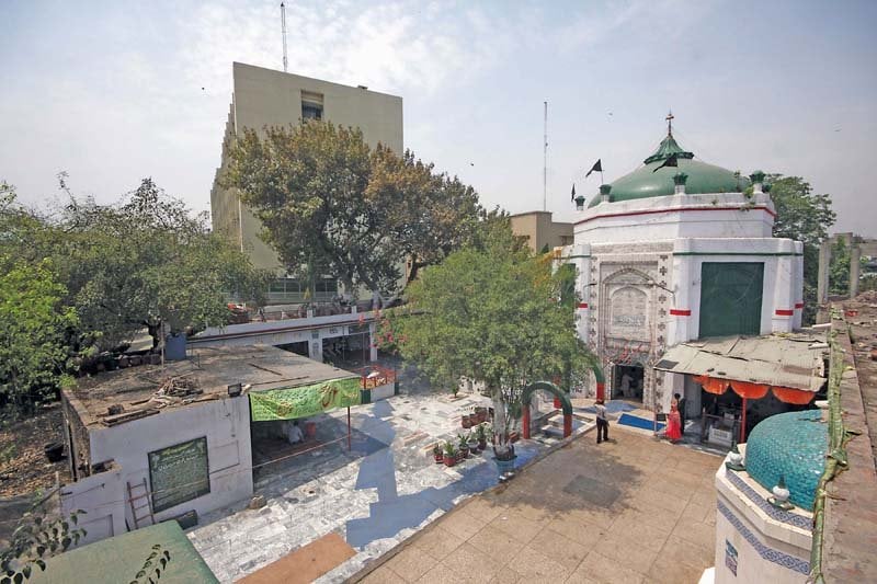 the underground track of the train will touch the eastern walls of the shrines photo abid nawaz express