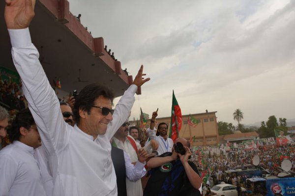 imran khan at the jalsa in bannu on may 11 2016 photo pti