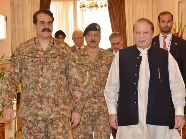 army chief general raheel sharif is reported to have urged the prime minister to resolve the logjam that the panama papers have produced photo pid