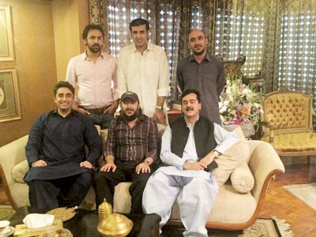ali haider poses with his father brothers and ppp chairman bilawal bhutto in lahore photo abid nawaz express ali haider poses with his father brothers and ppp chairman bilawal bhutto in lahore photo abid nawaz express
