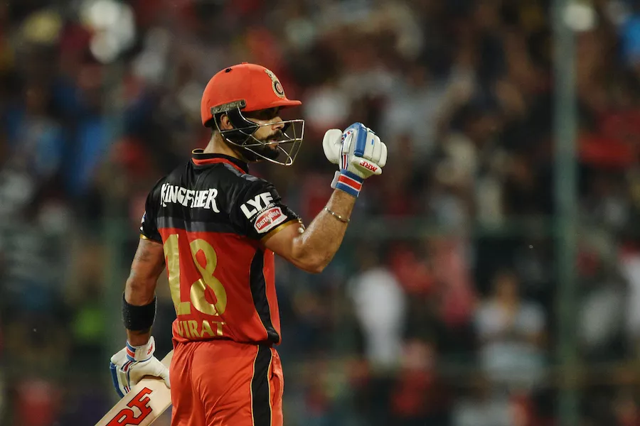 virat kohli celebrates his century in ipl in bangalore india on may 7 2016 photo afp virat kohli celebrates his century in ipl in bangalore india on may 7 2016 photo afp