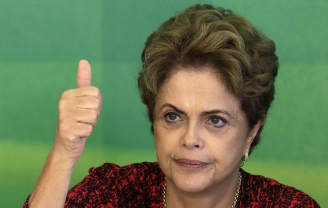 brazil 039 s president rousseff gestures during a meeting with social movements at planalto palace in brasilia photo reuters