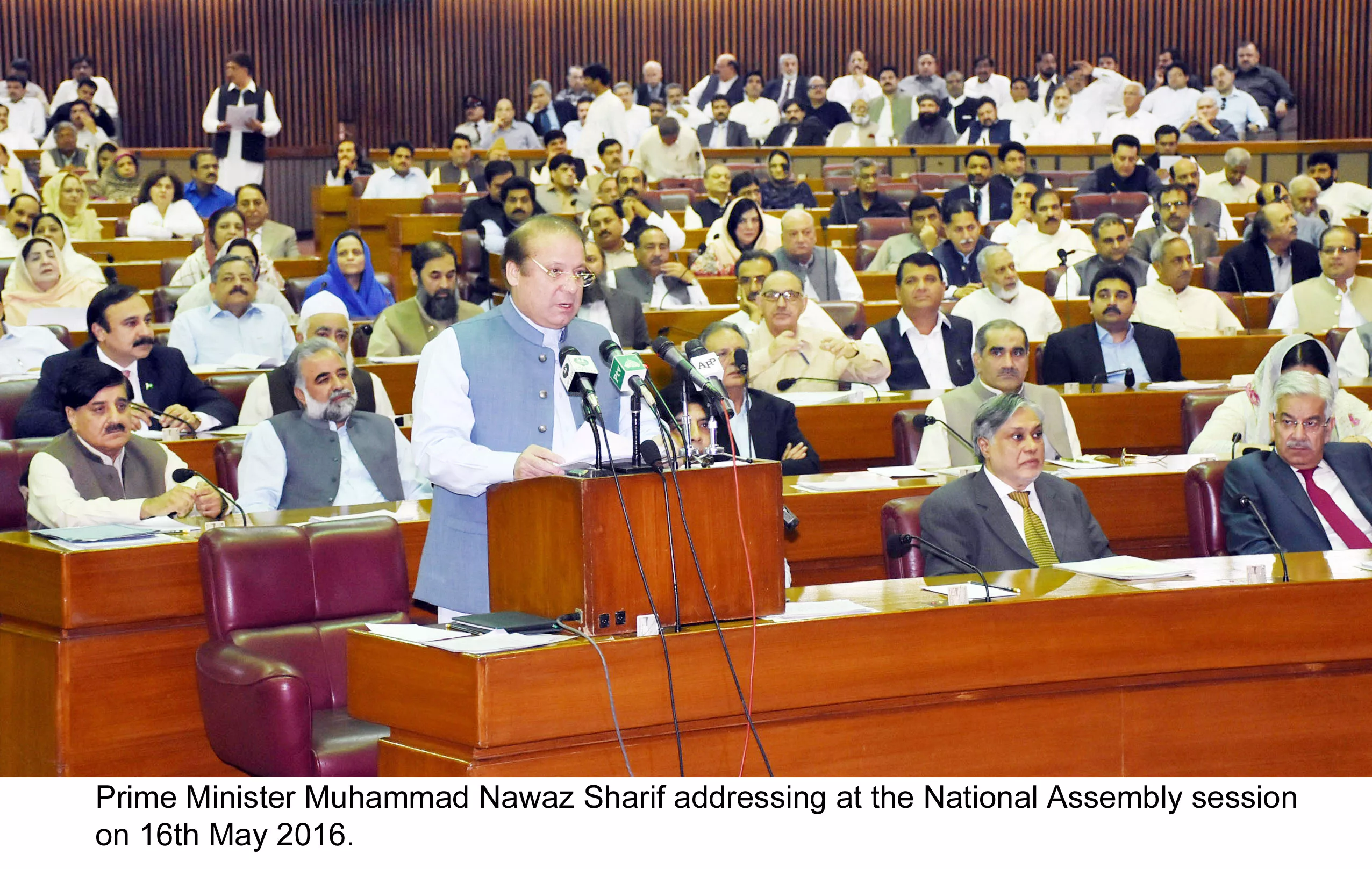 prime minister nawaz sharif addresses the national assembly on monday photo pid prime minister nawaz sharif addresses the national assembly on monday photo pid