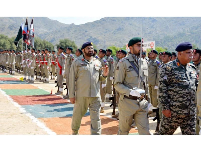 passing out parade under way in ghallanai photo express passing out parade under way in ghallanai photo express