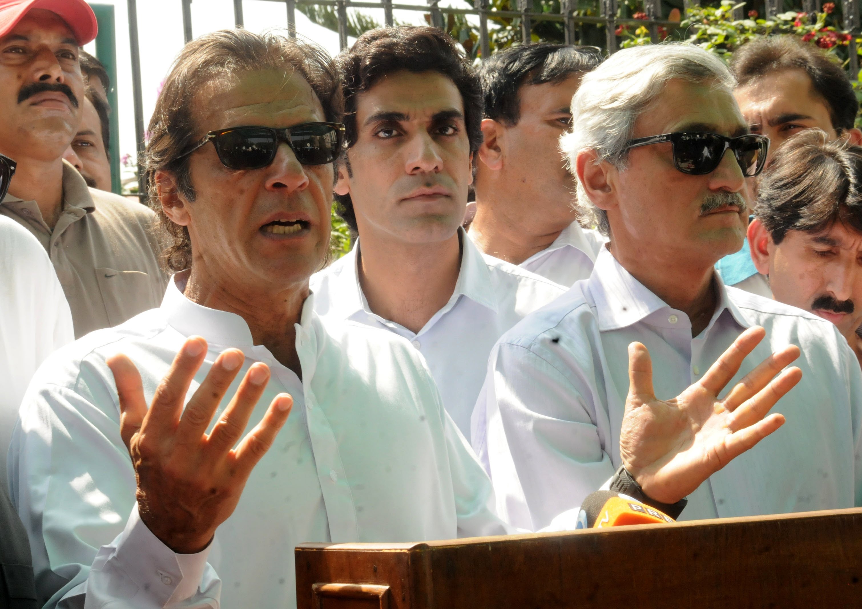 in this file photo pti chief imran khan addresses media in islamabad on september 2 2015 photo waseem nazir express