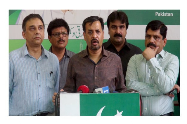 pak sarzameen party leader mustafa kamal addressing a press conference at kamal house photo inp pak sarzameen party leader mustafa kamal addressing a press conference at kamal house photo inp