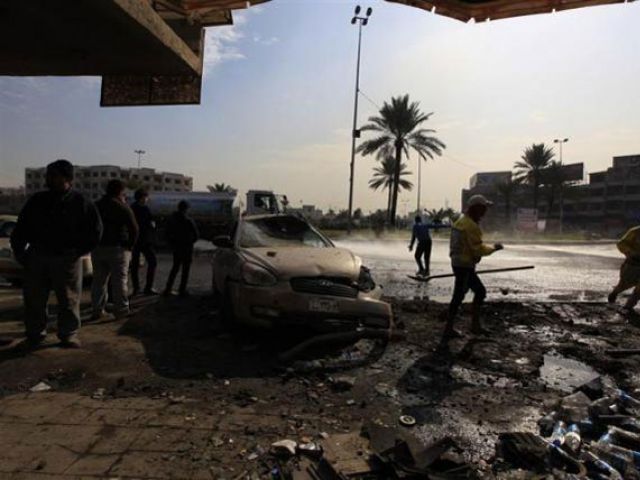 a file photo of a suicide bomb blast in baghdad