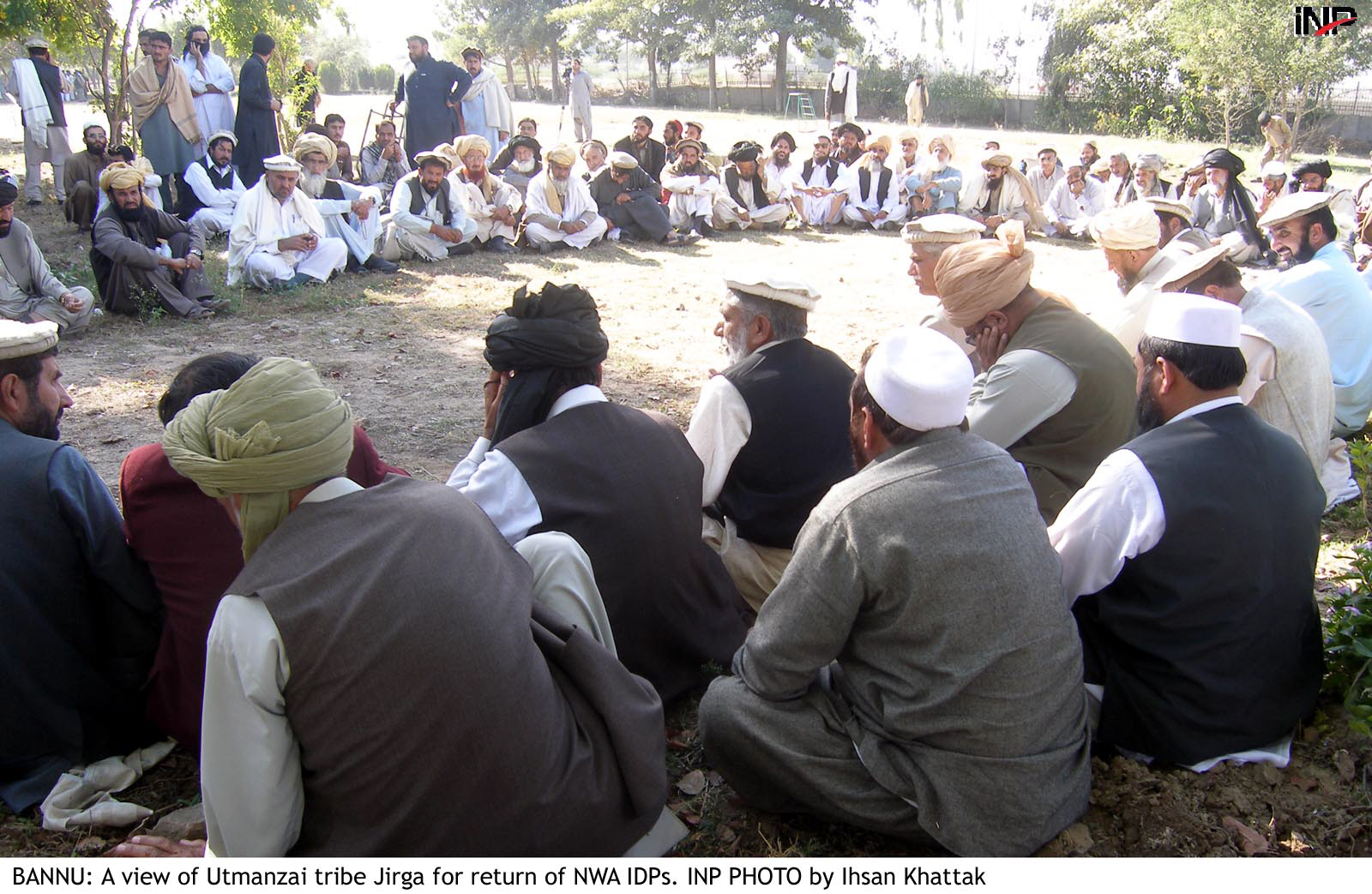 personnel of the frontier constabulary have been deployed on the disputed territory as elders from thore threatened to halt work on the dam till the issue was settled photo inp