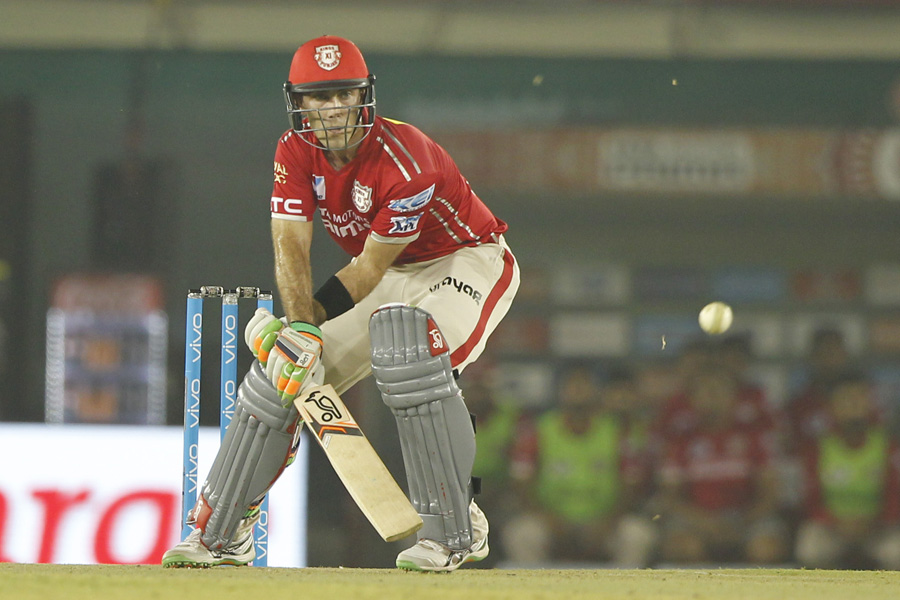 glenn maxwell shapes for reverse scoop in mohali india on may 7 2016 photo courtesy bcci