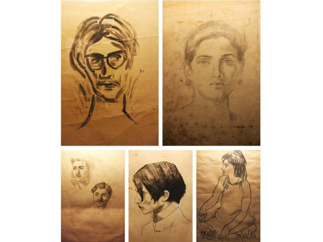 graphite on paper pen on cotton ink on paper and pen on paper are the mediums used to make these portraits photos ayesha mir express graphite on paper pen on cotton ink on paper and pen on paper are the mediums used to make these portraits photos ayesha mir express
