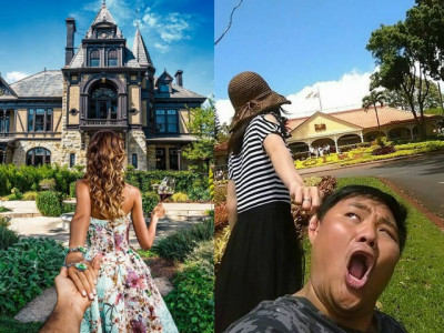 this couple s parody of followmeto photos is hilarious this couple s parody of followmeto photos is hilarious
