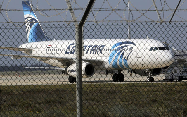 an egyptair airbus a320 airbus stands on the runway at larnaca airport in larnaca cyprus march 29 2016 photo reuters