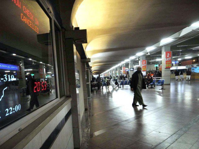 a file photo of benazir bhutto international airport photo app file