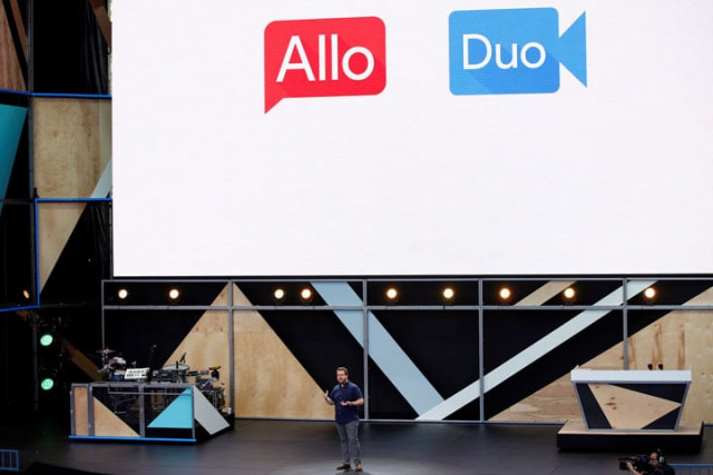 erik kay engineering director at google introduces allo and duo on stage during the google i o 2016 developers conference in mountain view california may 18 2016 photo reuters erik kay engineering director at google introduces allo and duo on stage during the google i o 2016 developers conference in mountain view california may 18 2016 photo reuters