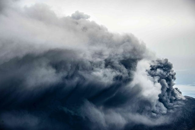 view of the turrialba volcano on may 20 2016 in cartago costa rica as it entered intense eruptive activity photo afp
