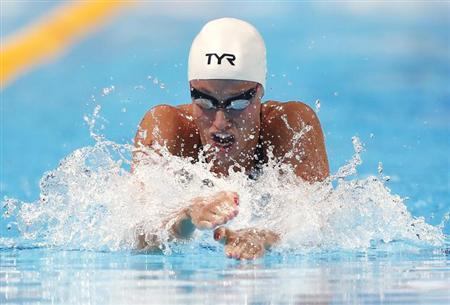 rikke moller pedersen swims in the women 039 s 200m breaststroke heats during the world swimming championships at the sant jordi arena in barcelona august 1 2013 photo reuters