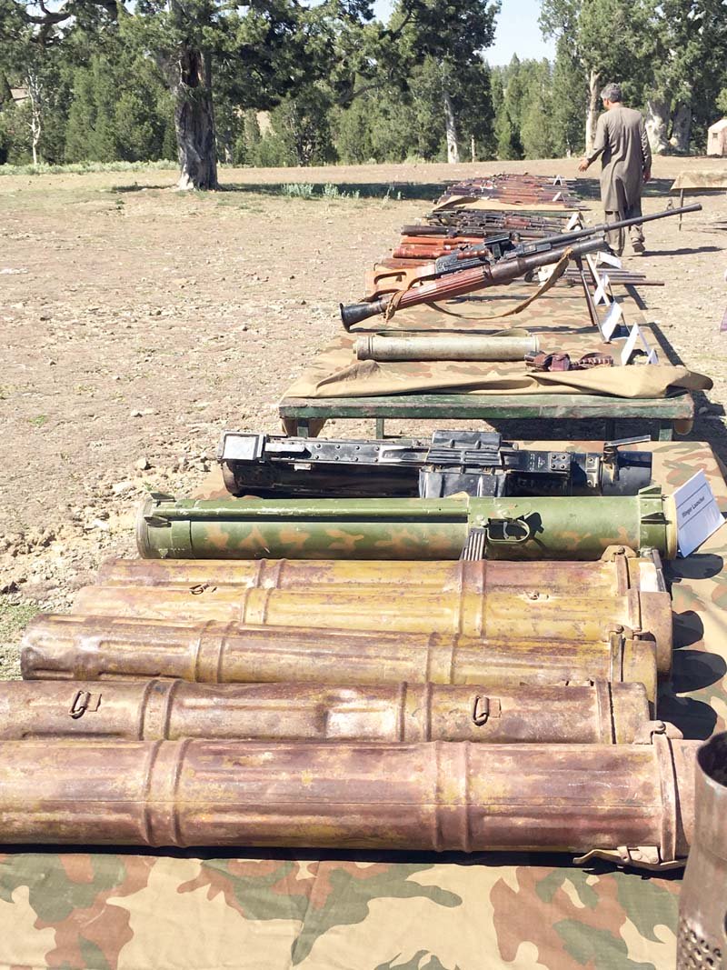 a view of a compound that was in use of militants in south waziristan a humvee seized by the taliban from the us forces was captured by pakistani troops heavy weapons seized from ttp put on display by security forces photos iftikhar firdous express