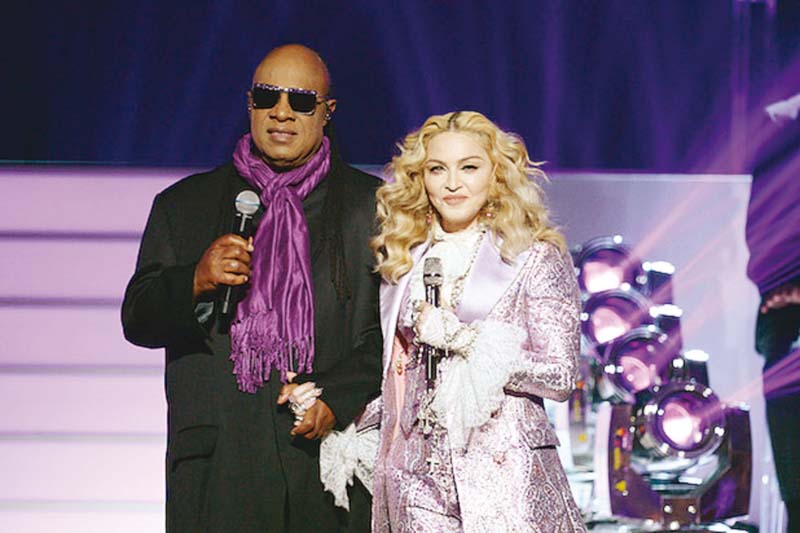 critics said stevie saved the performance from turning into a disaster photo publicity