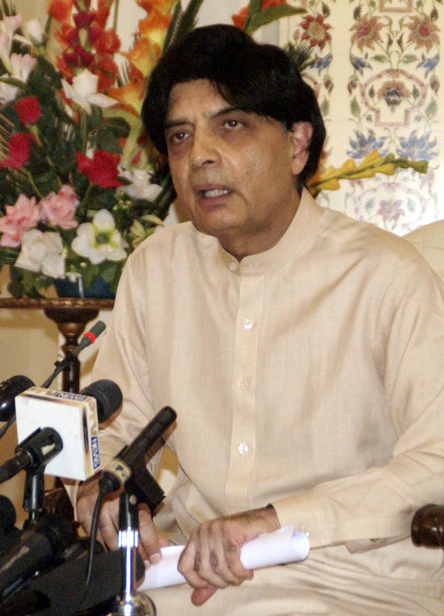 express news screen grab of interior minister chaudhry nisar ali khan addressing a press conference in islamabad on may 24 2016 photo inp